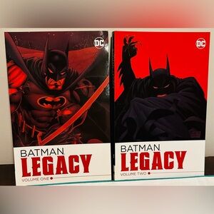 DC Batman Legacy Volume One and Two Set - Red and Black Covers TPB